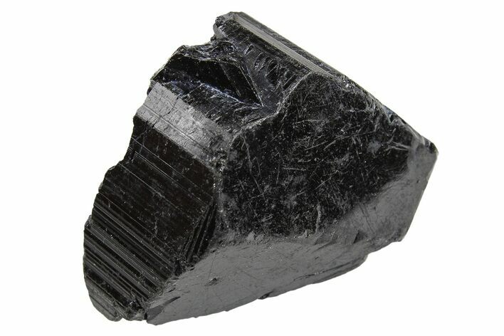 Terminated Black Tourmaline (Schorl) Crystal - Madagascar #295017